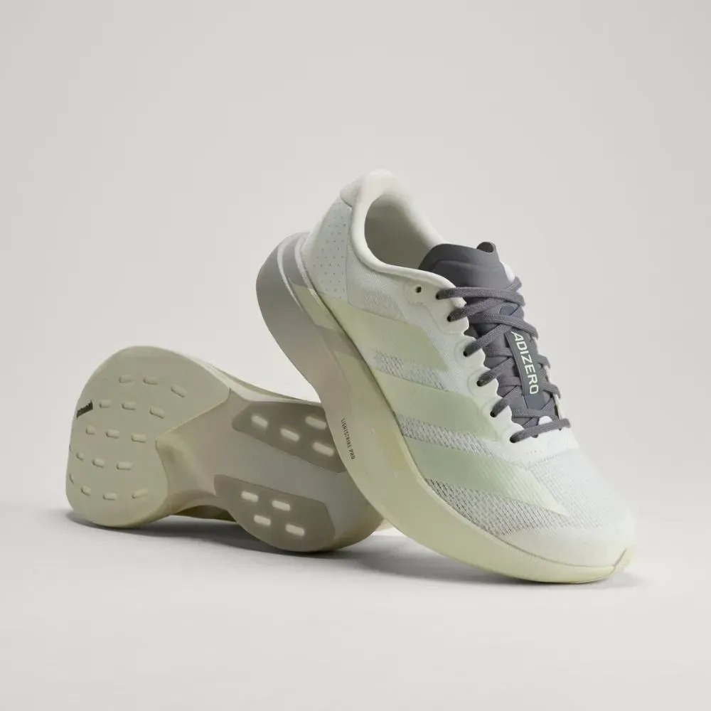 adidas adizero EVO SL Off White Ice Gold Met. Granite — 34 / 35 / 36 / 37 / 38 / 39 / 40, Novo