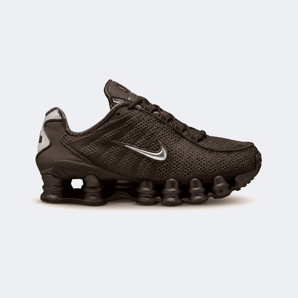 Nike Shox TL Velvet Brown Metallic Silver — 38, Novo