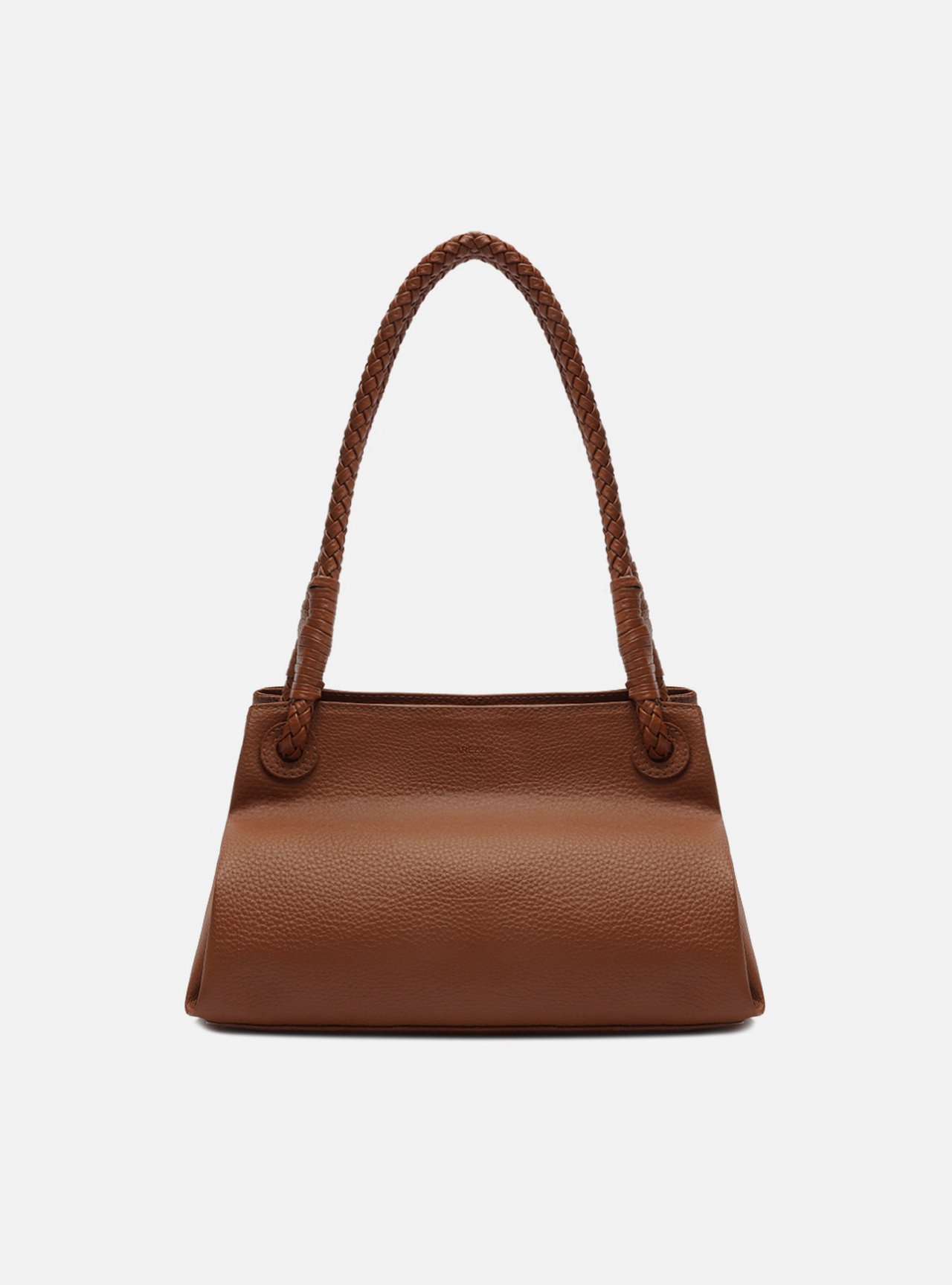 Bolsa Shoulder Marrom Média Alça Trançada