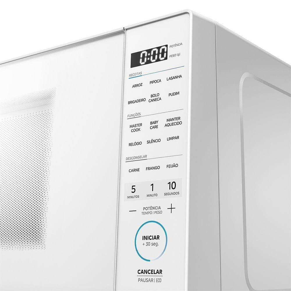 Foto 4 de Micro-ondas de Bancada Midea MHP27B1 27L Branco com Função Mastercook 110V