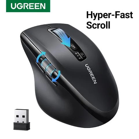 Mouse Sem Fio Bluetooth 5.4 5000DPI para Mac e PC