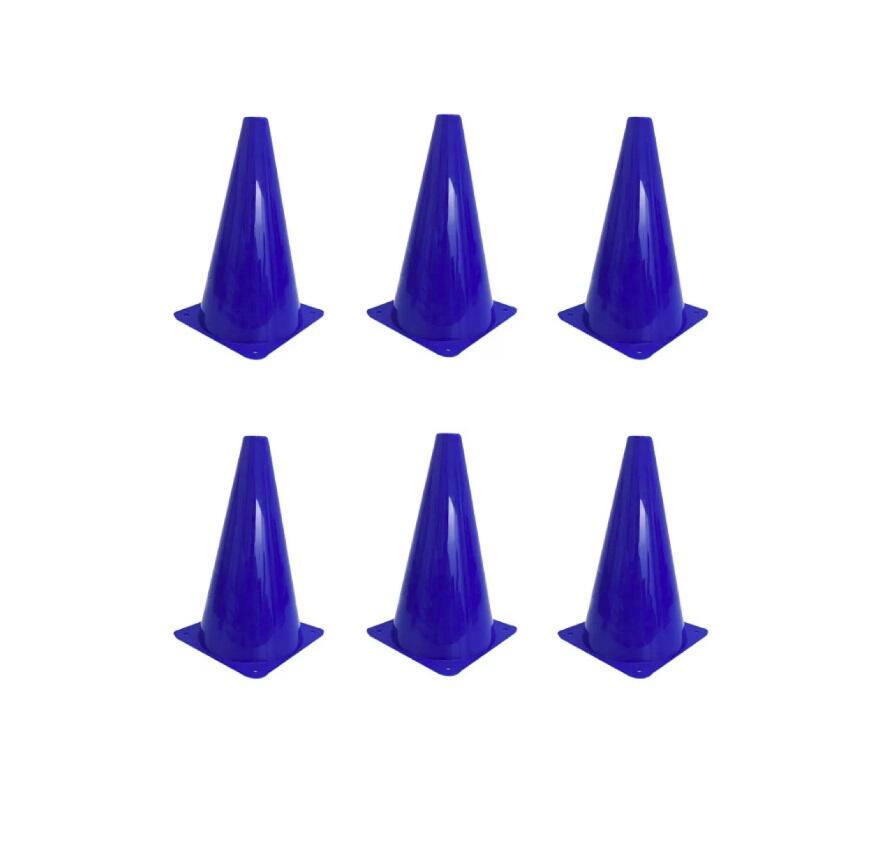 Kit Cone de Treinamento 8 Unidades Plástico Rígido 23cm - Verde
