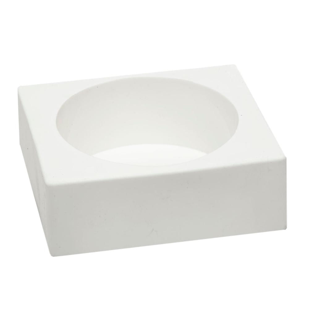 Foto 4 de Cesto 2 em 1 Silicone Flexível Multiuso Decoração Silikomart Branco