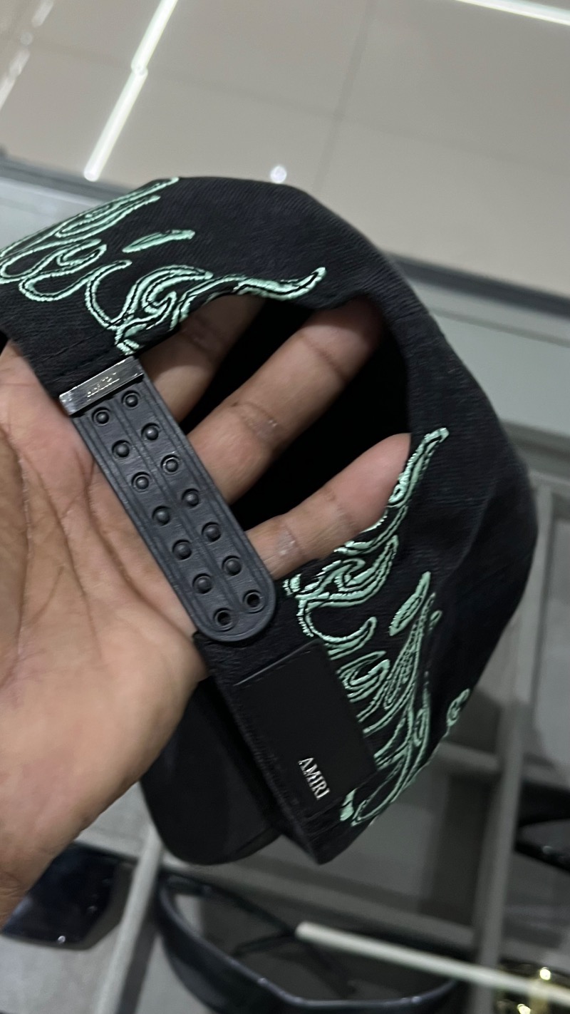 Foto 4 de Boné Amiri Logo Fire Black — Único, Novo