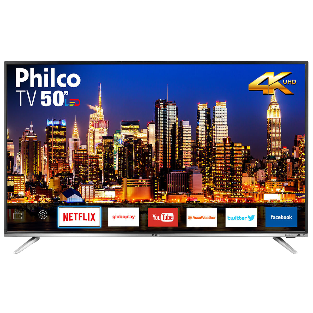 Smart TV 50” Philco 4K LED Netflix PTV50F60SN Bivolt