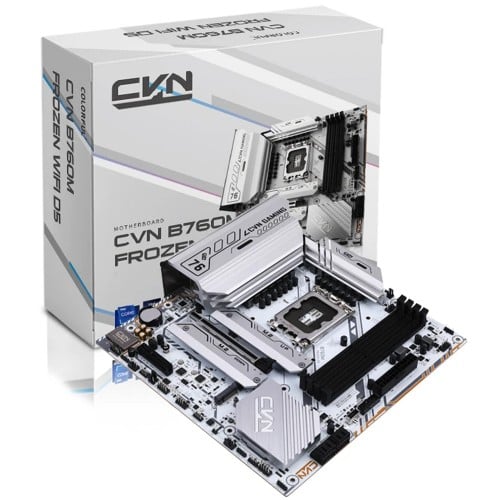 Placa Mãe Colorful CVN B760M Frozen WiFi D5 V20, Chipset B760, Intel LGA 1700, MATX, DDR5