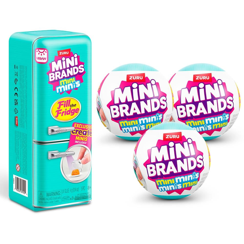 Kit Geladeira Mini Brands + 3 Mini Brands Fill The Fridge
