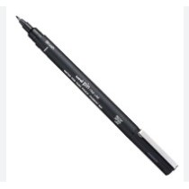 CANETA UNI PIN BRUSH PRETA
