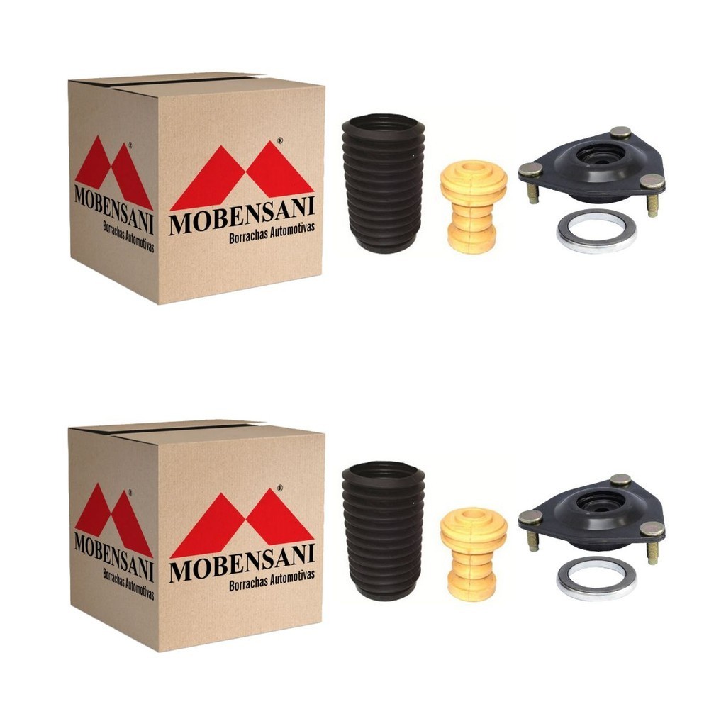 Par Kit Amortecedor Batente Coifa Lancer ASX Outlander Com Coxim Mobensani