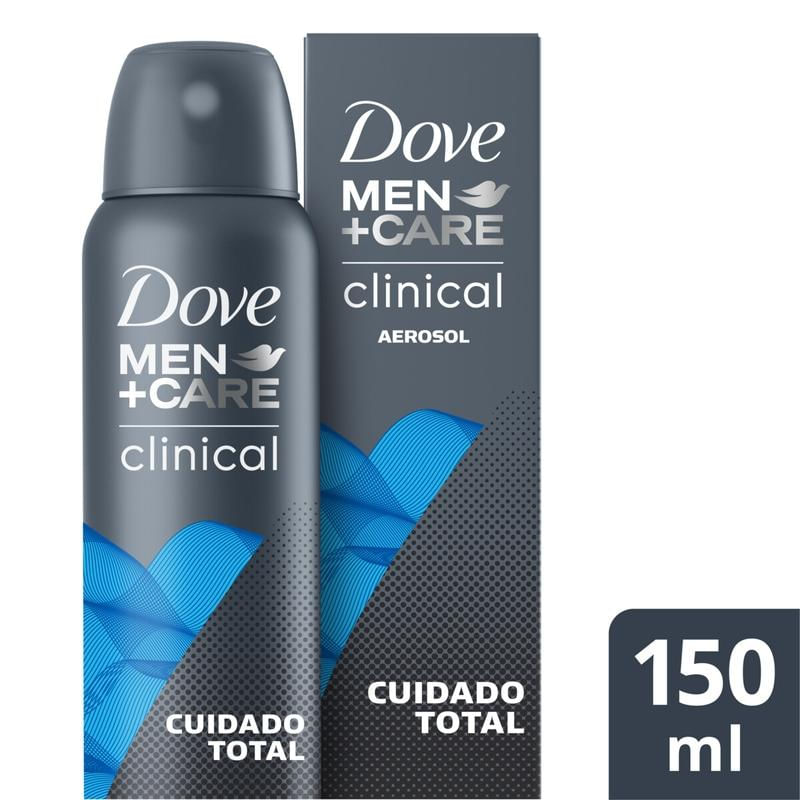 Desodorante Antitranspirante Aerossol Dove Men+Care Clinical Cuidado Total 150ml