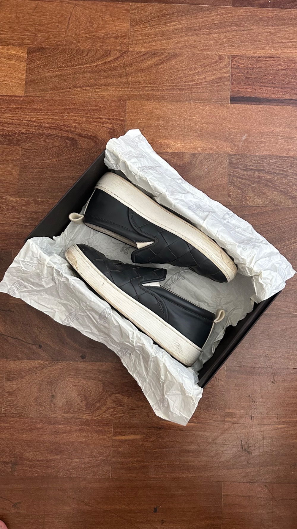 Bottega Veneta Intrecciato Dodger Slip-On Black — 41, Usado