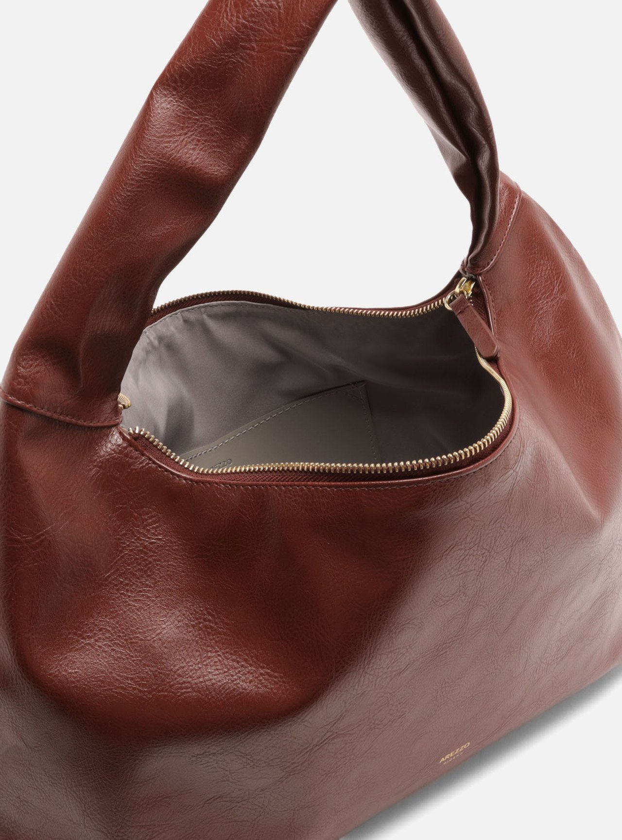 Foto 4 de Bolsa Hobo Vermelha Grande