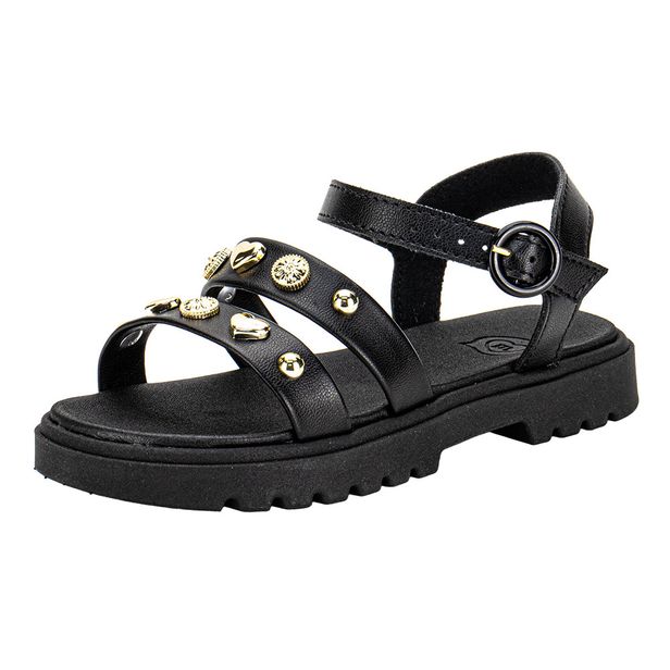 Sandália Infantil Feminina Molekinha 2344142 PRETO 29