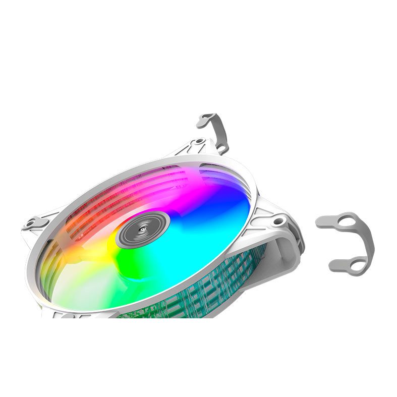 Foto 5 de Ventoinha Alseye FB120, Rainbow, 120mm, Branco, FB120-WHITE