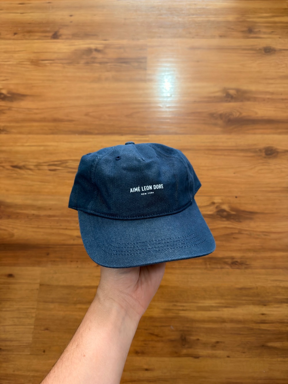 Boné Aimé Leon Dore Vintage Micro Logo Navy — Único, Novo