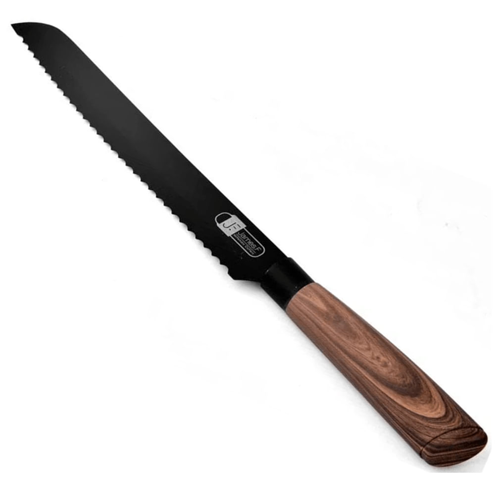 Faca De Pão Black Wood 8" - James.F