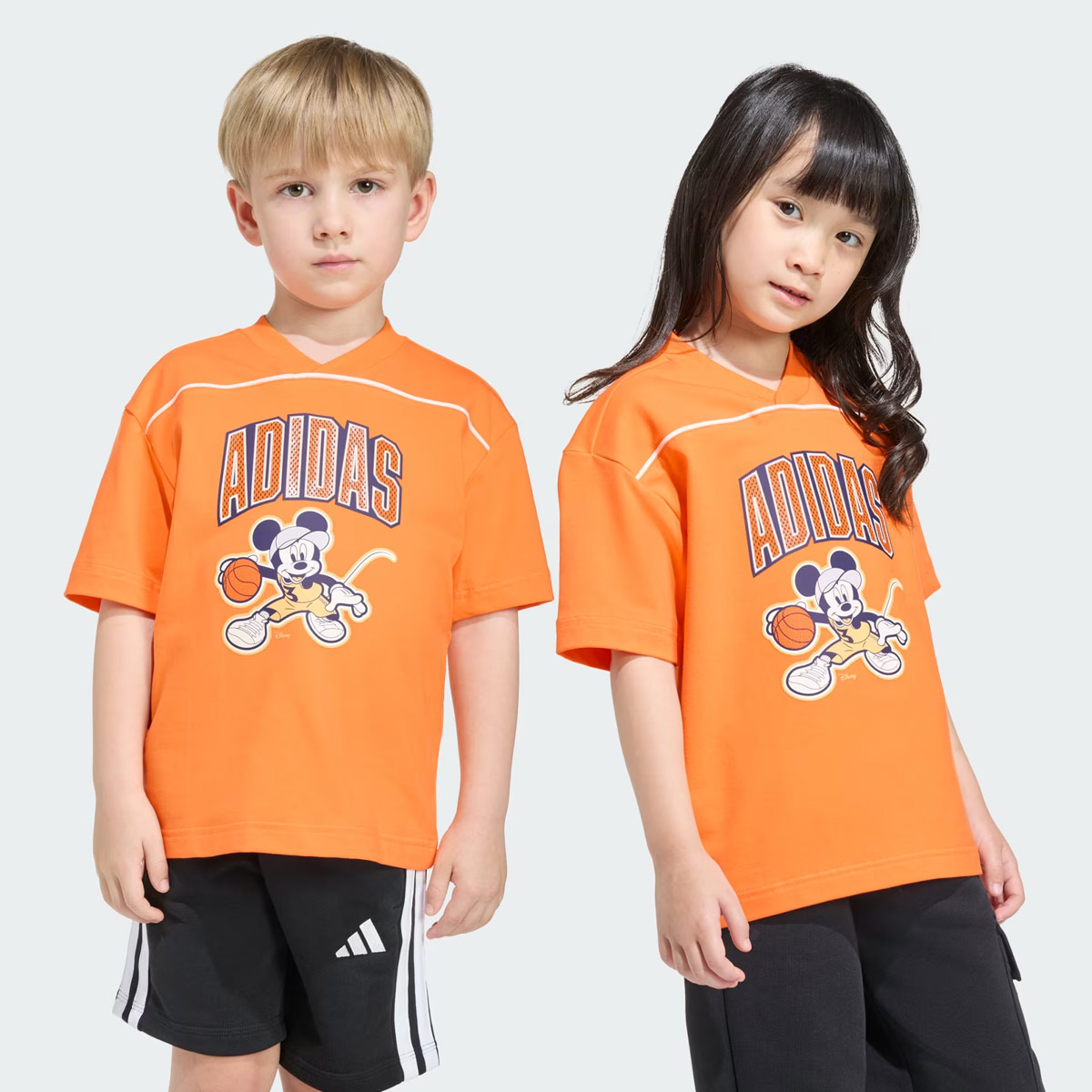 Camiseta Adidas Disney Mickey Mouse Infantil Laranja