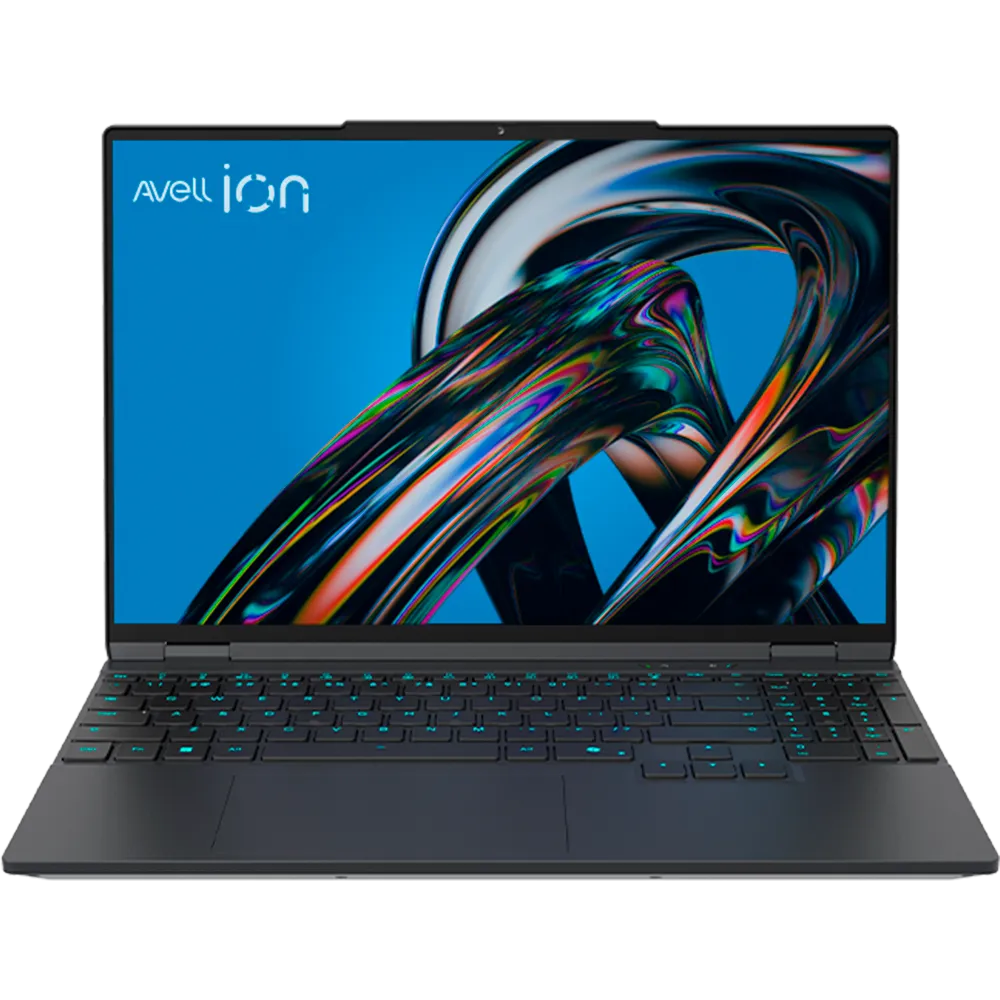 Notebook Avell ION A70 — Intel Core Ultra 7 155H, RTX 5060 (8GB GDDR7), 8GB DDR5, SSD M.2 NVME 512GB, Sem sistema operacional