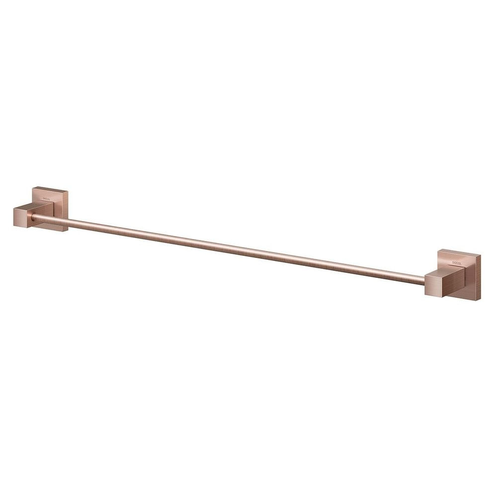 Porta Toalhas Bastão Square Cobre Escovado Docol