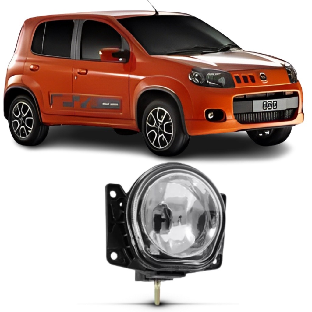 Foto 2 de Par Farol Milha Fiat Uno Sporting 2011 2012 2013 2014 2015