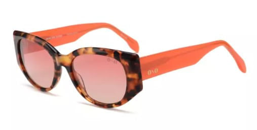 Óculos de sol Ono, modelo ON0014S, cor Tortoise com Laranja, tamanho 54
