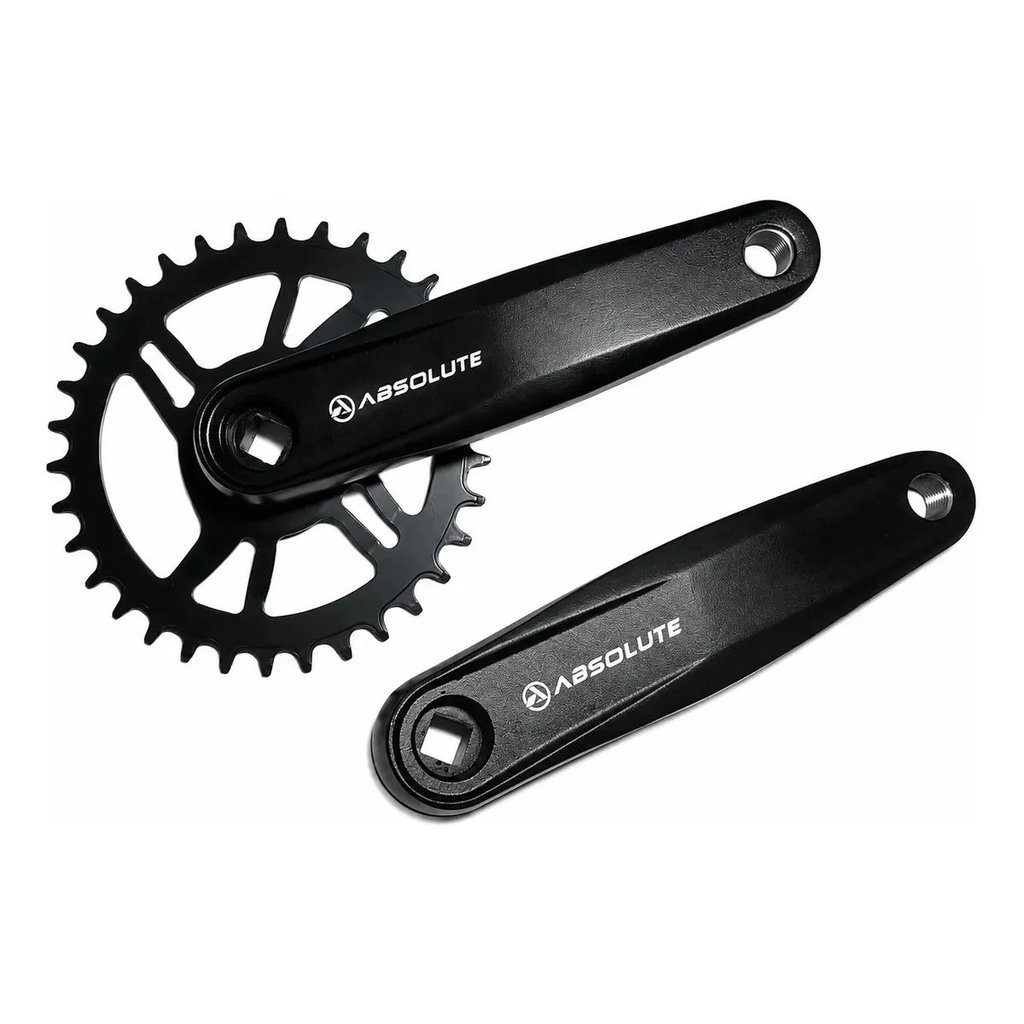 Pedivela Absolute Nero 34 Dentes 12v Aluminio 170mm Simera Preto