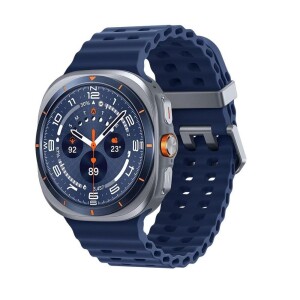 Samsung Galaxy Watch Ultra Smartwatch 47mm LTE 64GB 2GB RAM Galaxy AI Titânio Aeroespacial - Titânio Azul