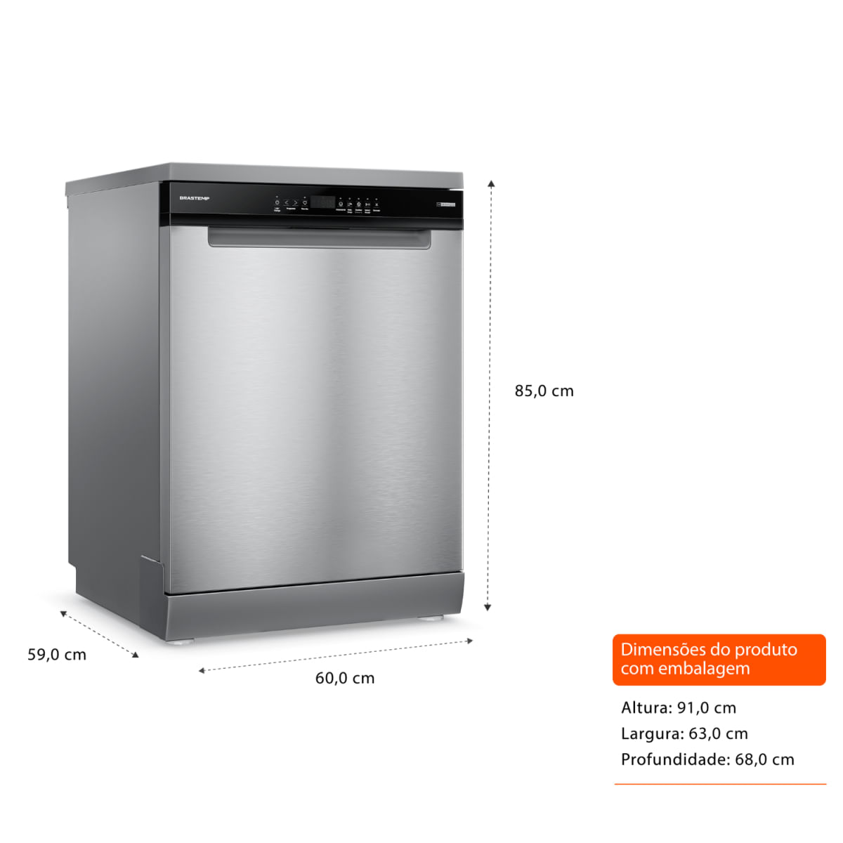 Foto 5 de Lava Louças 14 Serviços com Smart Sensor Cor Inox - BLF60AR 110