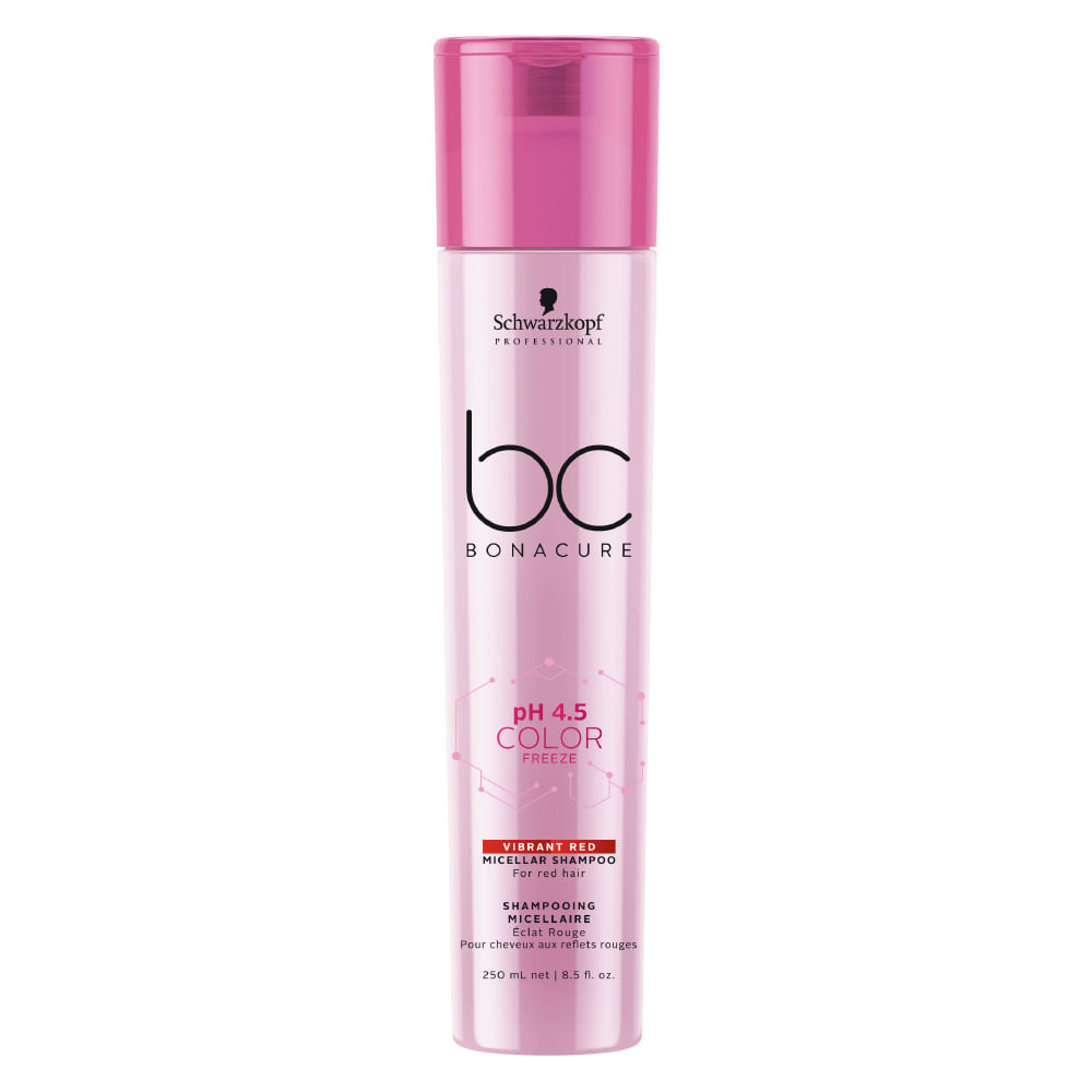 Schwarzkopf BC pH 4.5 Color Freeze Vibrant Red - Shampoo Micellar — 250ml