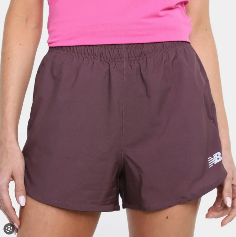 Short New Balance Sport Essentials Violet — P / G, Novo