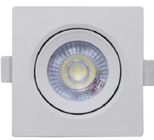 LUMINARIA SPOT QUADRADO 3W 3000K 1808 GALAXY
