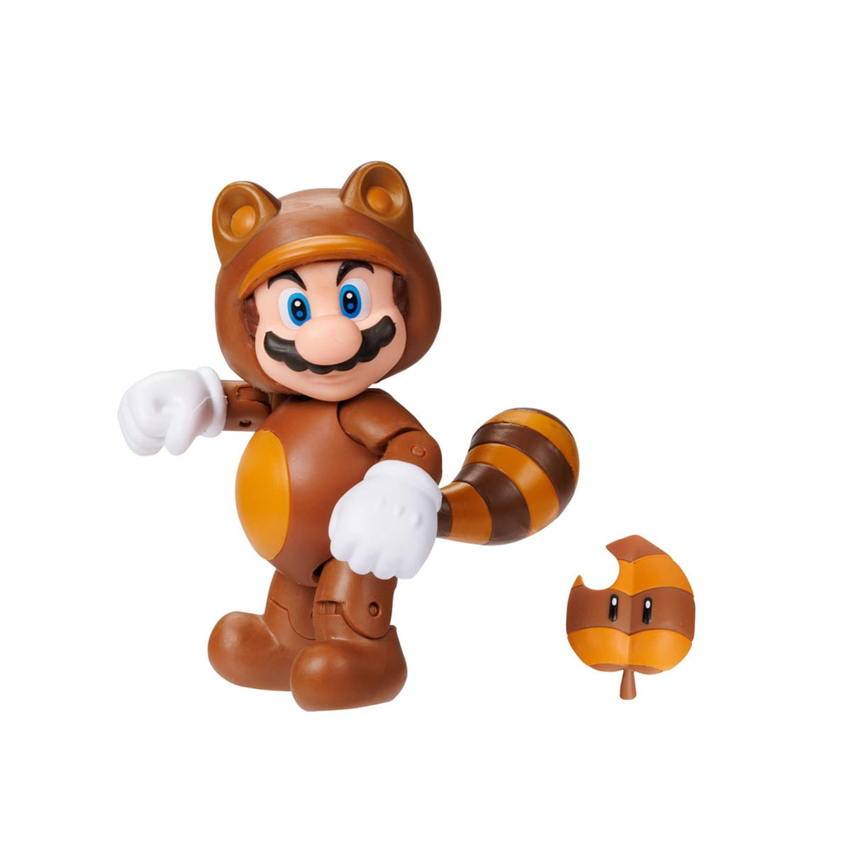Foto 2 de Boneco Mario Tanooki De 10Cm Com Super Folha - Super Mario