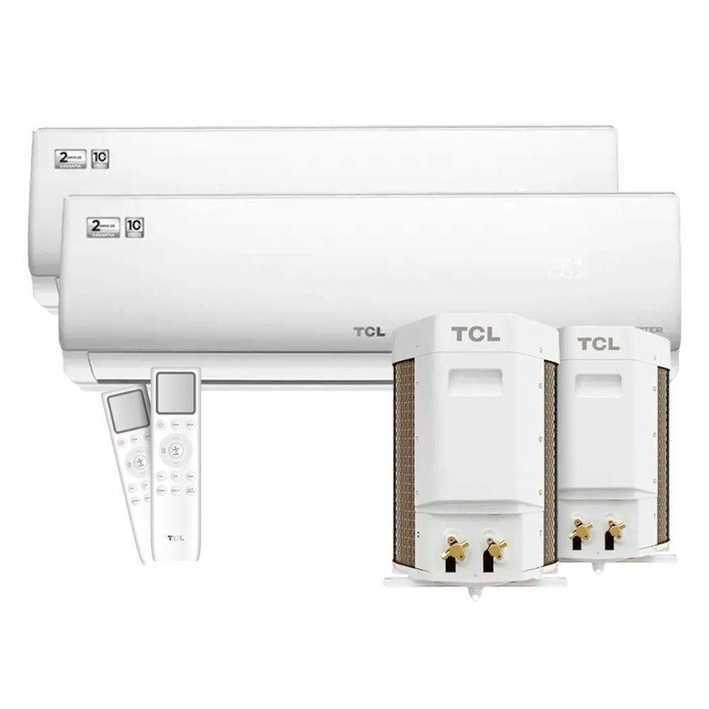 Combo De Ar Condicionado TCL Inverter TAC-09CGV-INV Elite GV 9000 Btus Frio Branco 220V