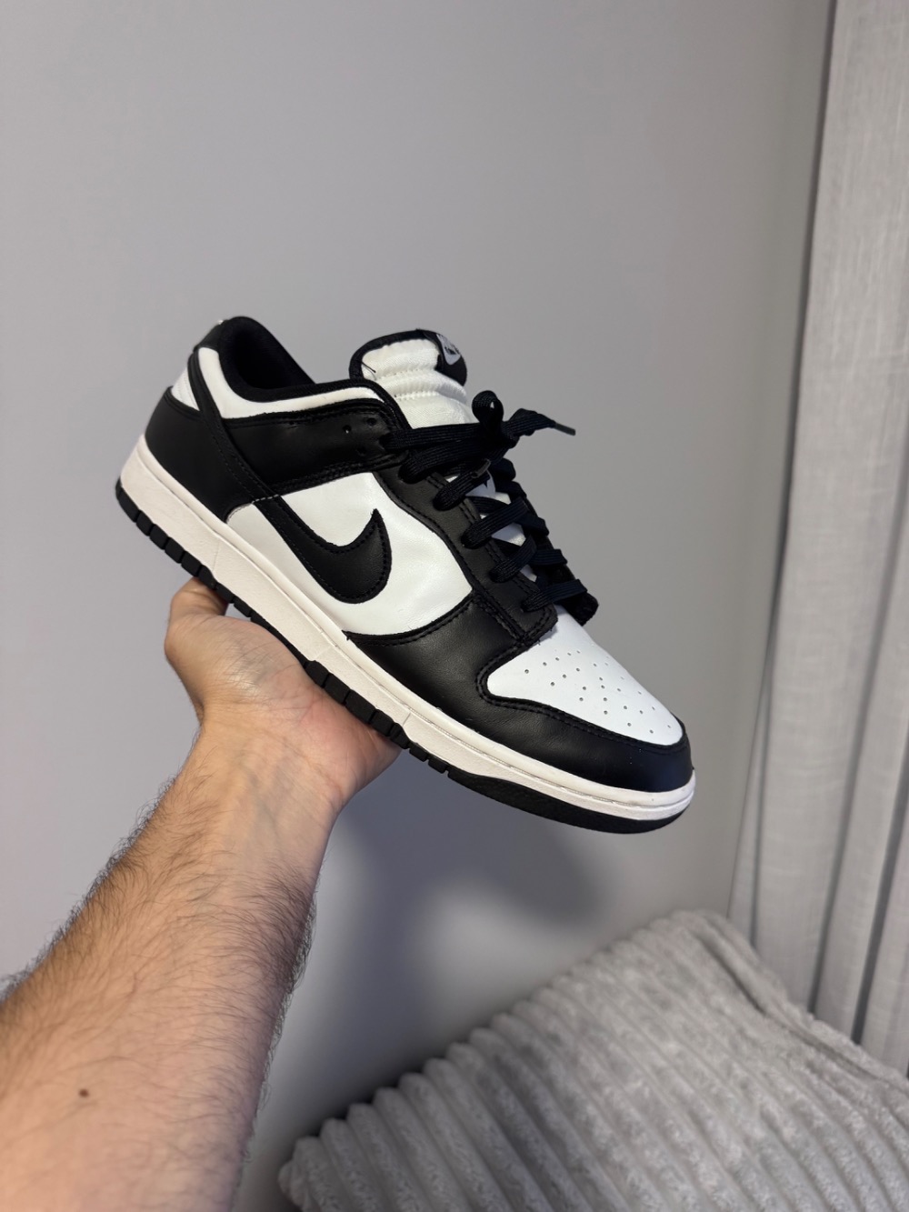 Nike Dunk Low Retro Black White — 44, Usado