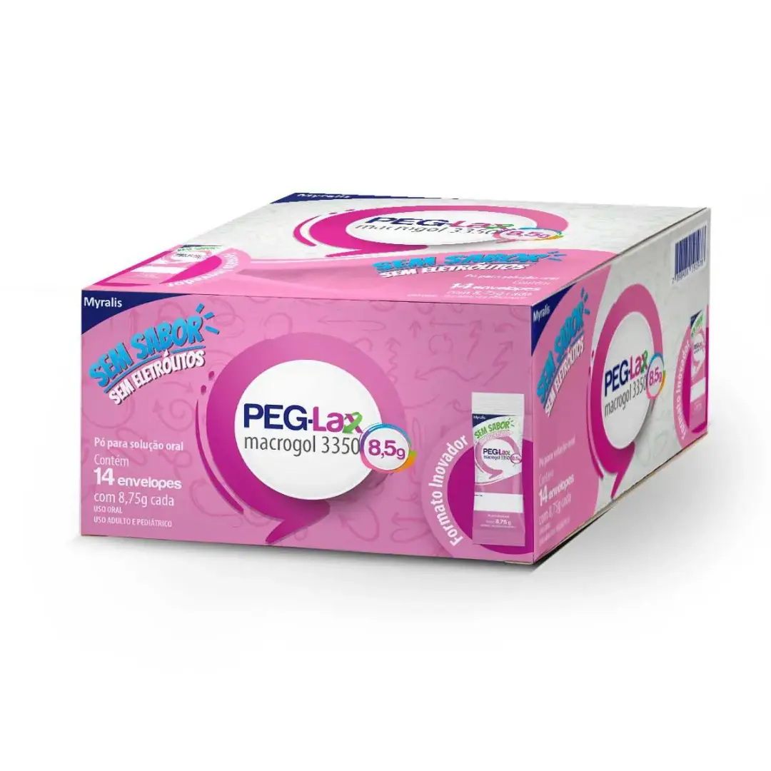 Peg-Lax 8,5g em Pó Sem Sabor 14 Envelopes