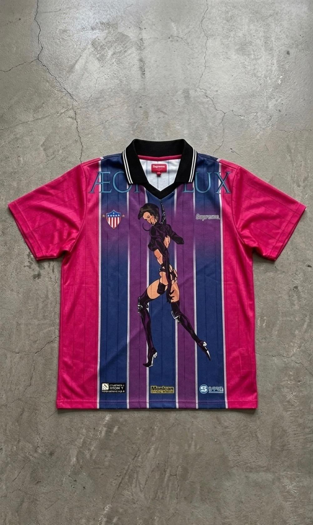 Aeon Flux x Supreme Camisa Soccer Pink SS22 — M, Usado