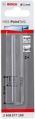 BROCA HSS POINT TEQ 1.0MM (2PCS) BOSCH