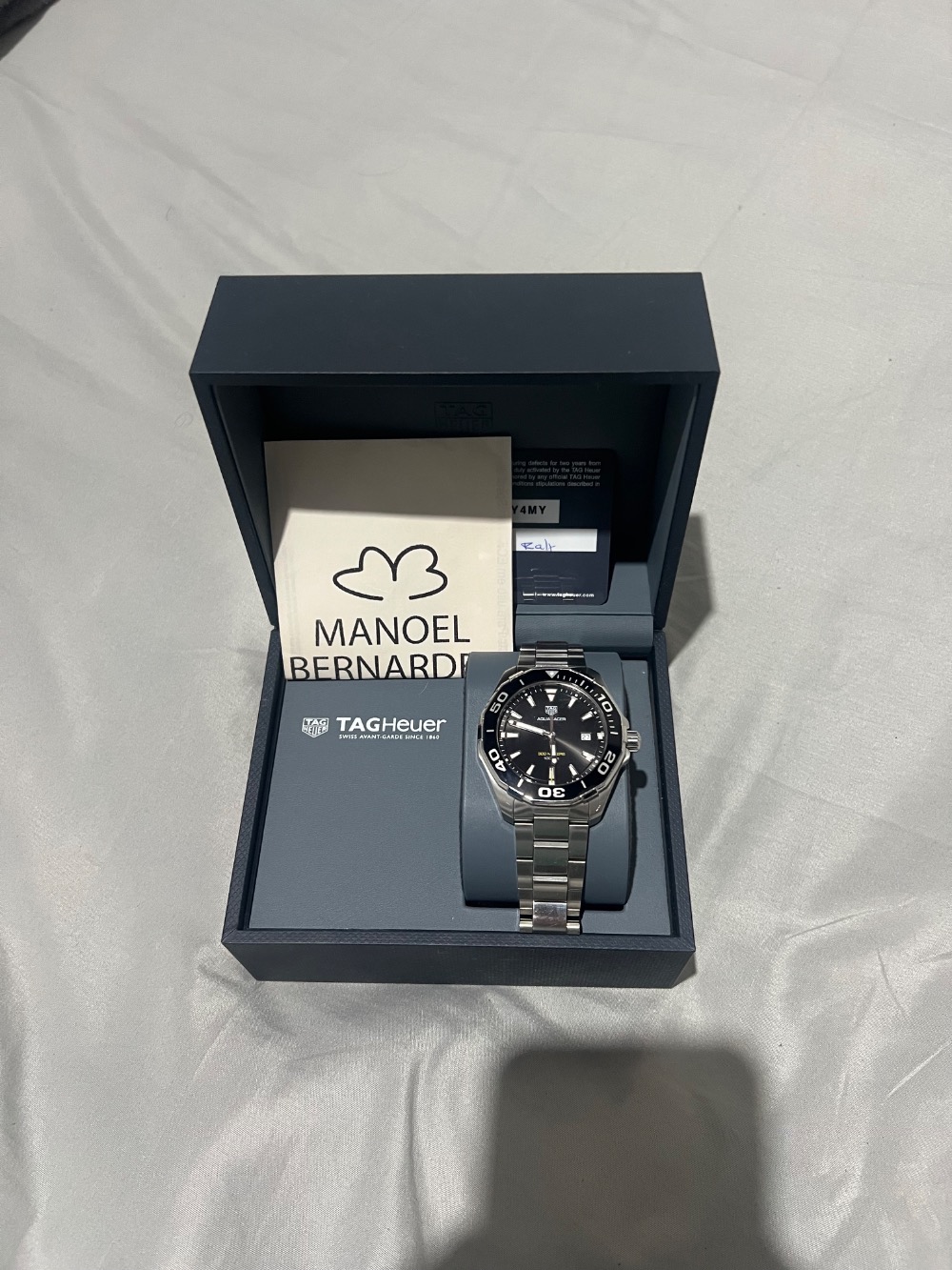 Relógio Tag Heuer Aquaracer Quartzo Black 41 mm — Único, Usado
