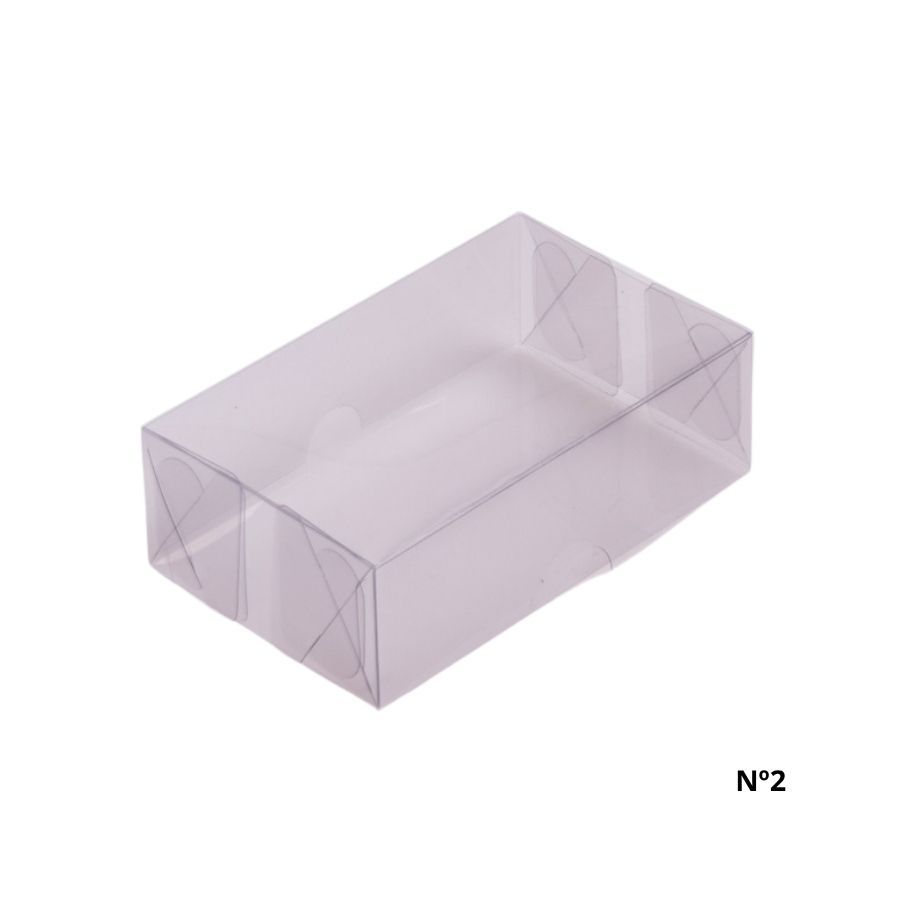 Caixa Transparente De Acetato Retangular Nº2 - 13x8x3.5cm - 10 unidades - Rizzo
