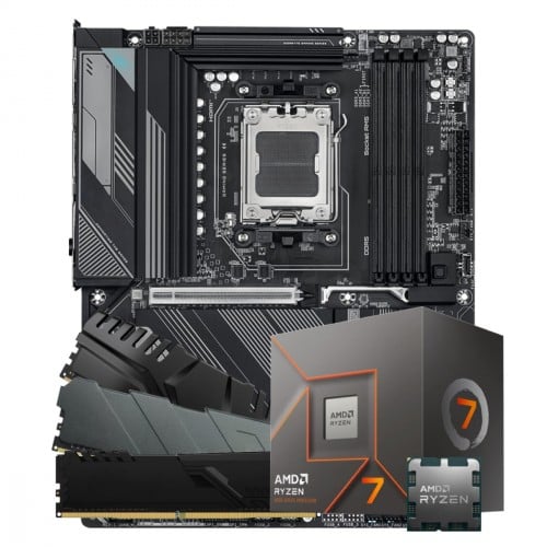 Kit Upgrade, AMD Ryzen 7 8700F + Placa Mãe Chipset X870 + 8GB DDR5