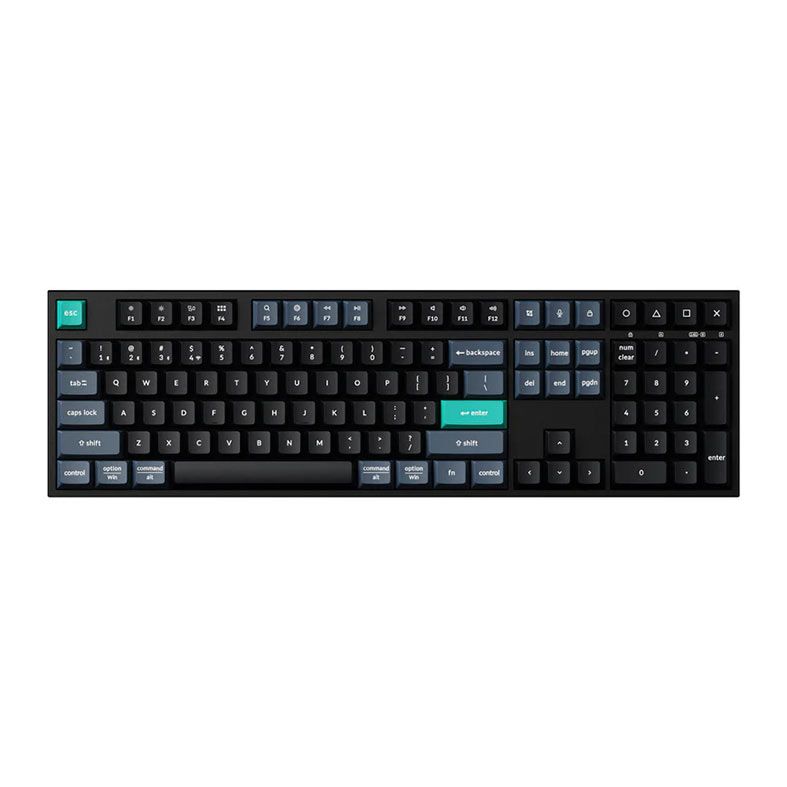 Teclado Keychron B36, Switch Scissor, Wireless, Deep Black, B36-K9