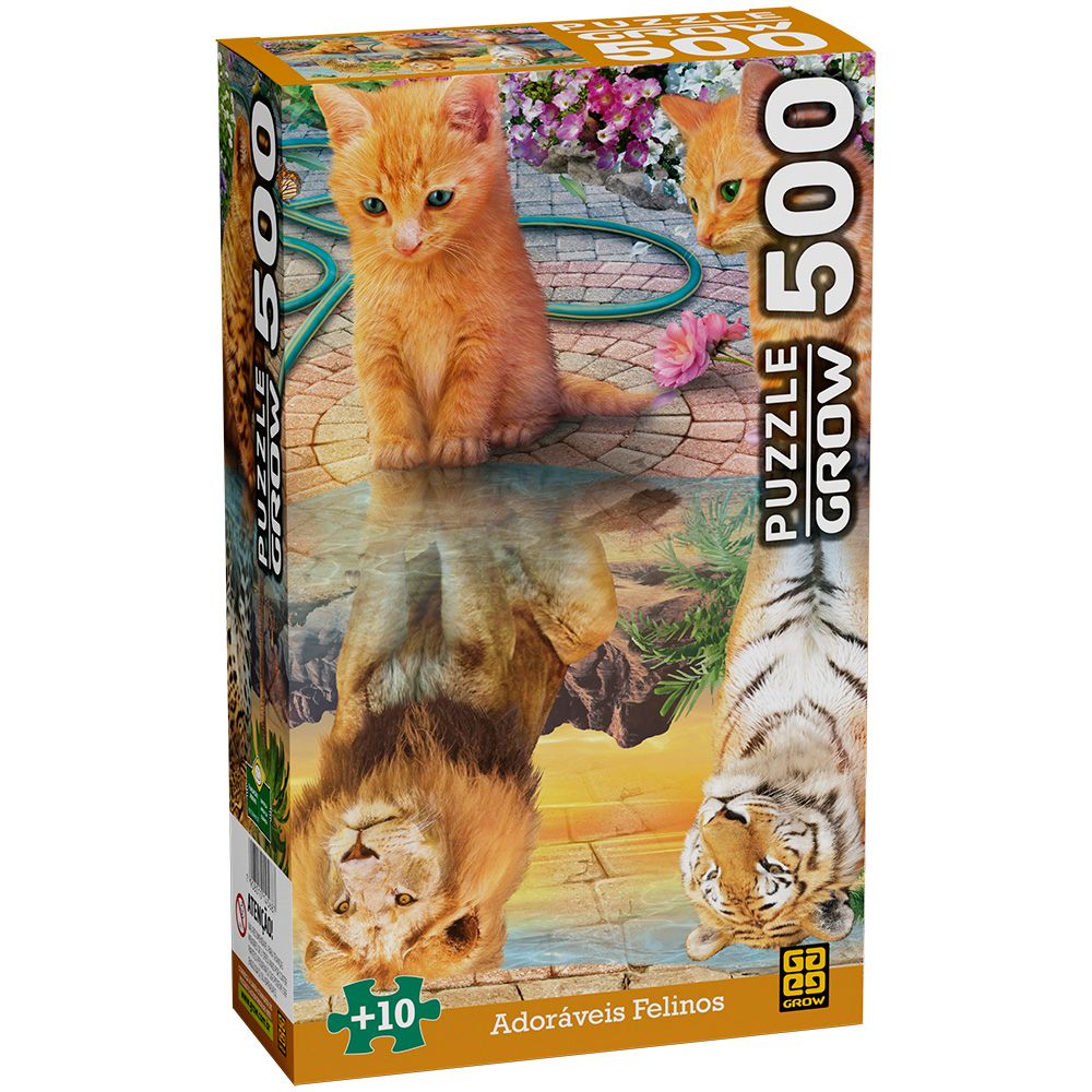 Puzzle Adoráveis Felinos 500 Peças - Grow