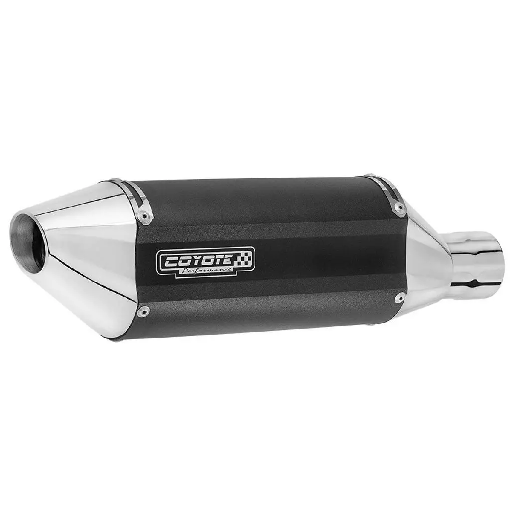 Escape / Ponteira + Curva Inox Coyote Performance Full Way - XL Tornado 300 ano 2024 em Diante - Honda - Preto
