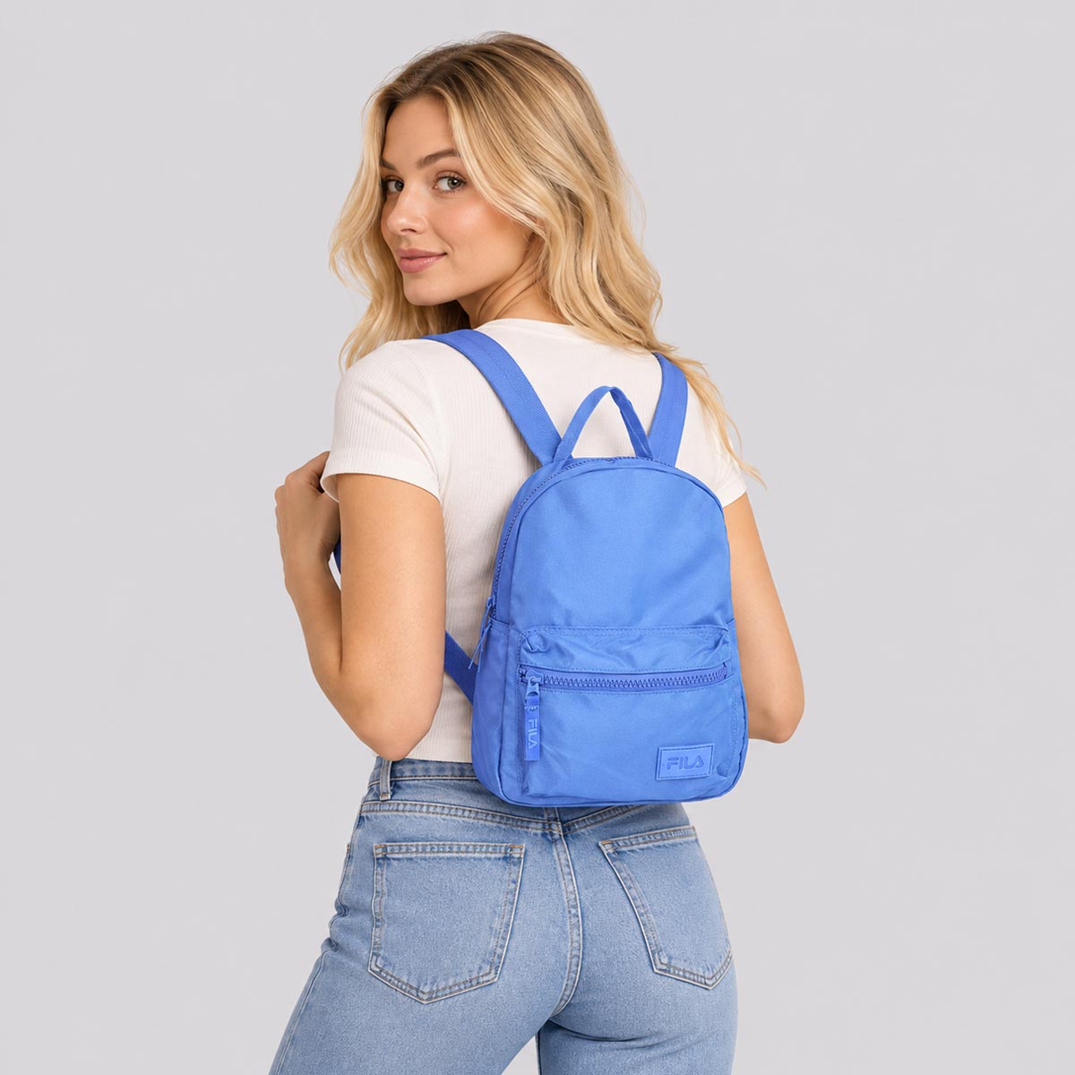 Mochila Fila Mini Box Letter Azul