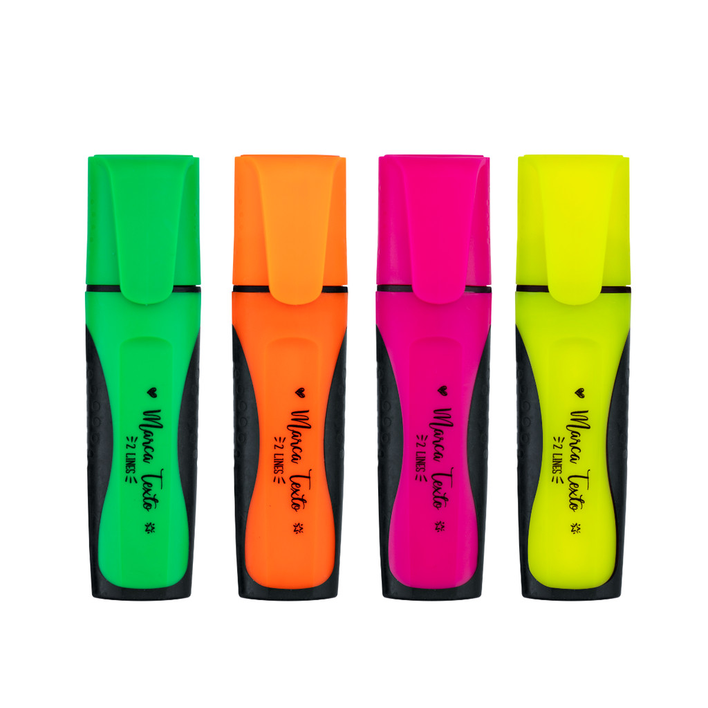 Kit com 04 Marca Textos Neon Linhas Soul - BRW