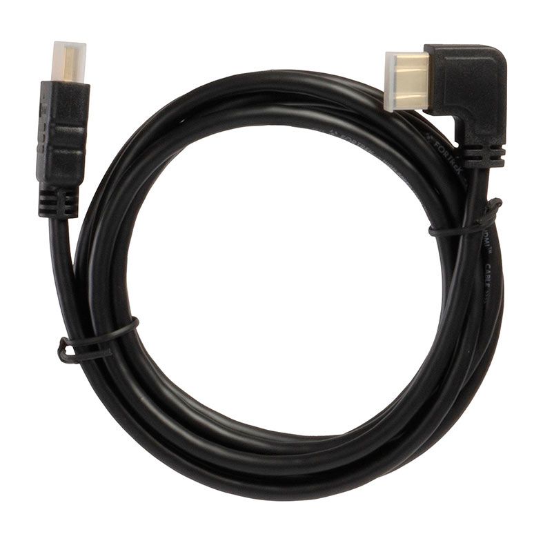 Cabo HDMI 2.0 Fortrek 4K90-025, 2.5m, 4K, Conector 90 Graus, Preto, 83595
