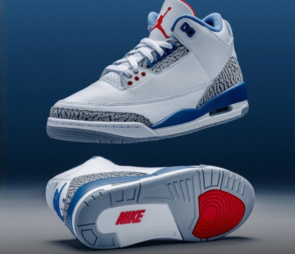 Air Jordan 3 True Blue (2026) — 42 / 42.5 / 43 / 43.5 / 44 / 46, Novo