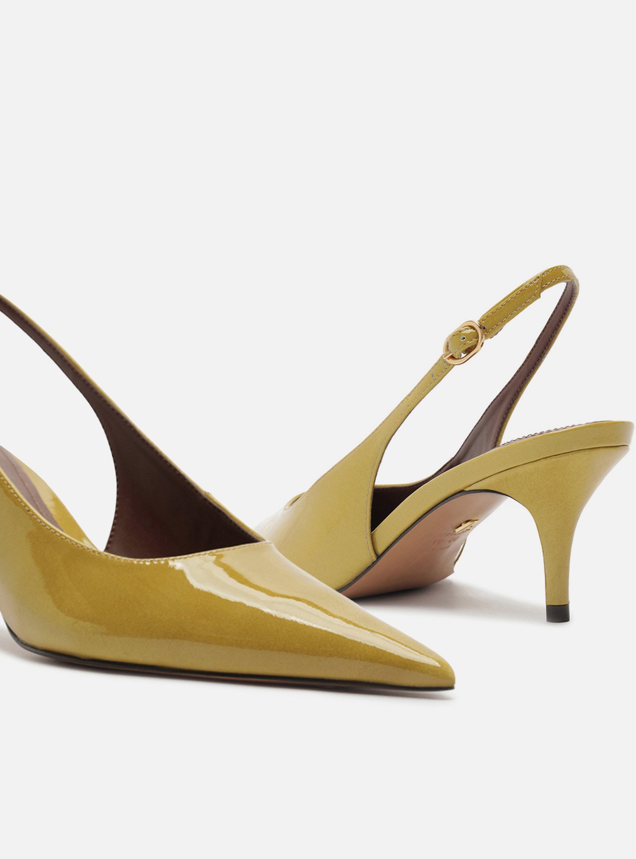 Foto 4 de Scarpin Verde Salto Fino Slingback