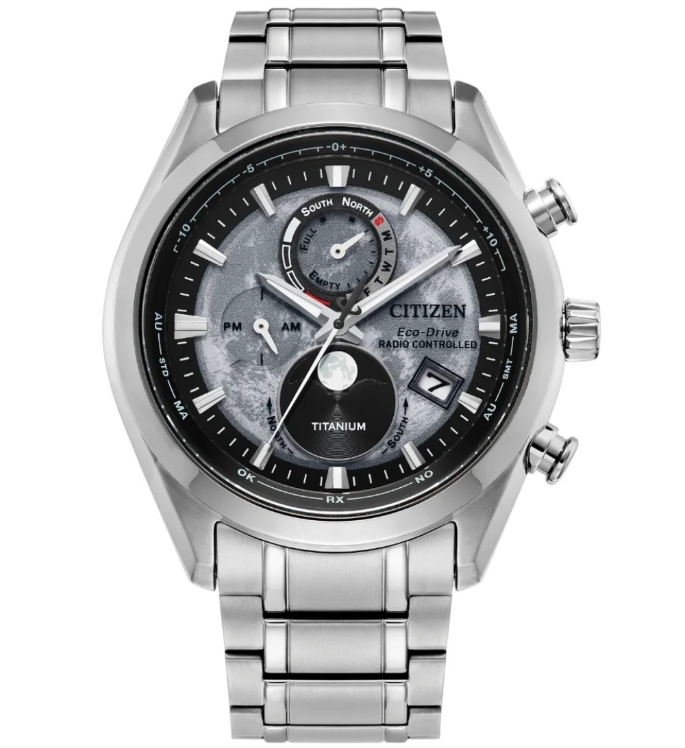 Relógio Citizen Tsuki-Yomi 43mm — Único, Novo