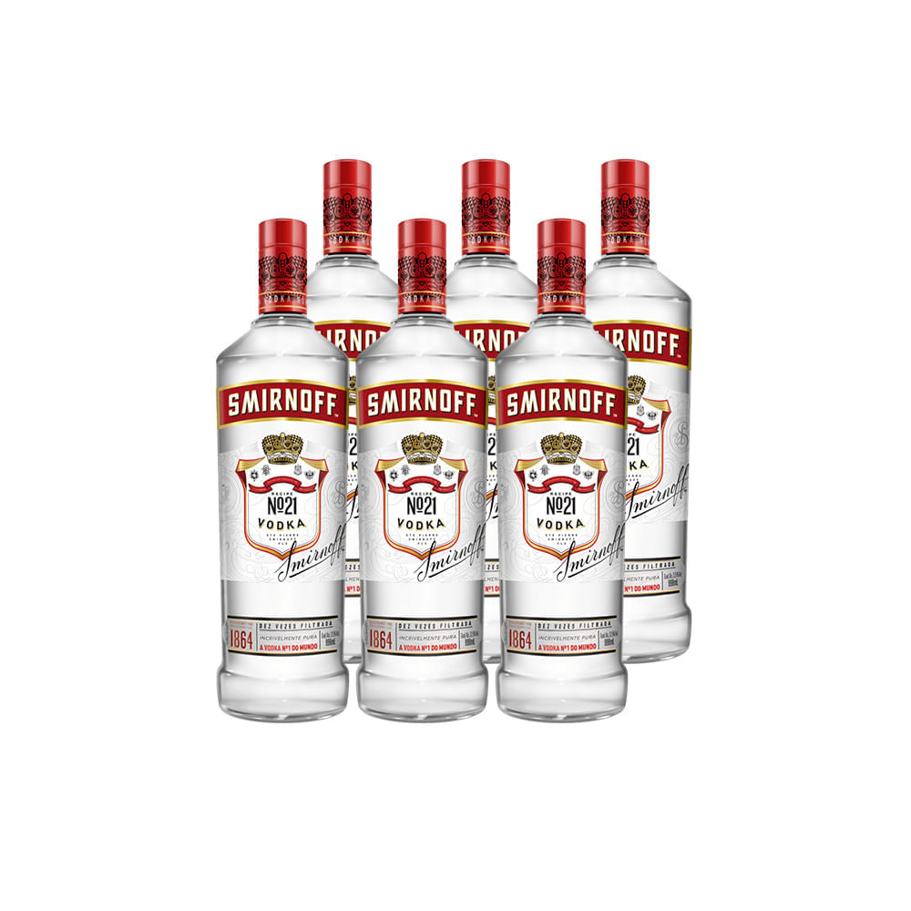COMBO VODKA SMIRNOFF 998ML - 6 UNIDADES